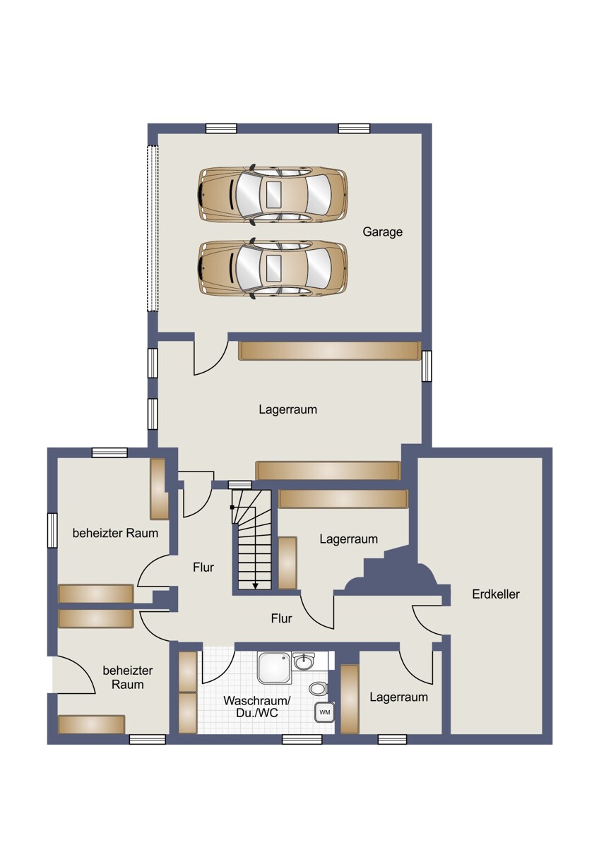 Grundriss_UG_visualisiert Einfamilienhaus Brackenheim