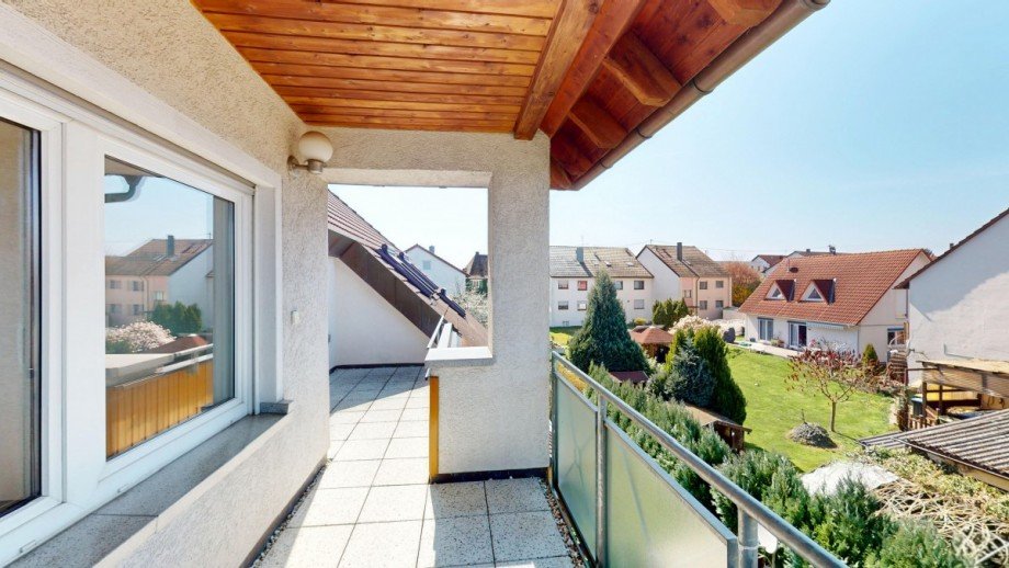 Balkon Dachgeschosswohnung Erligheim