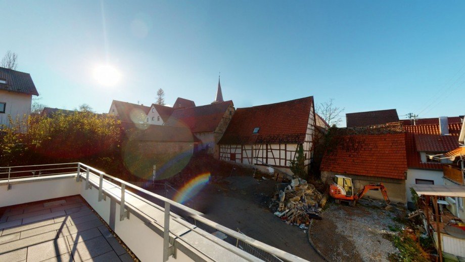 Balkon Dachgeschosswohnung Besigheim