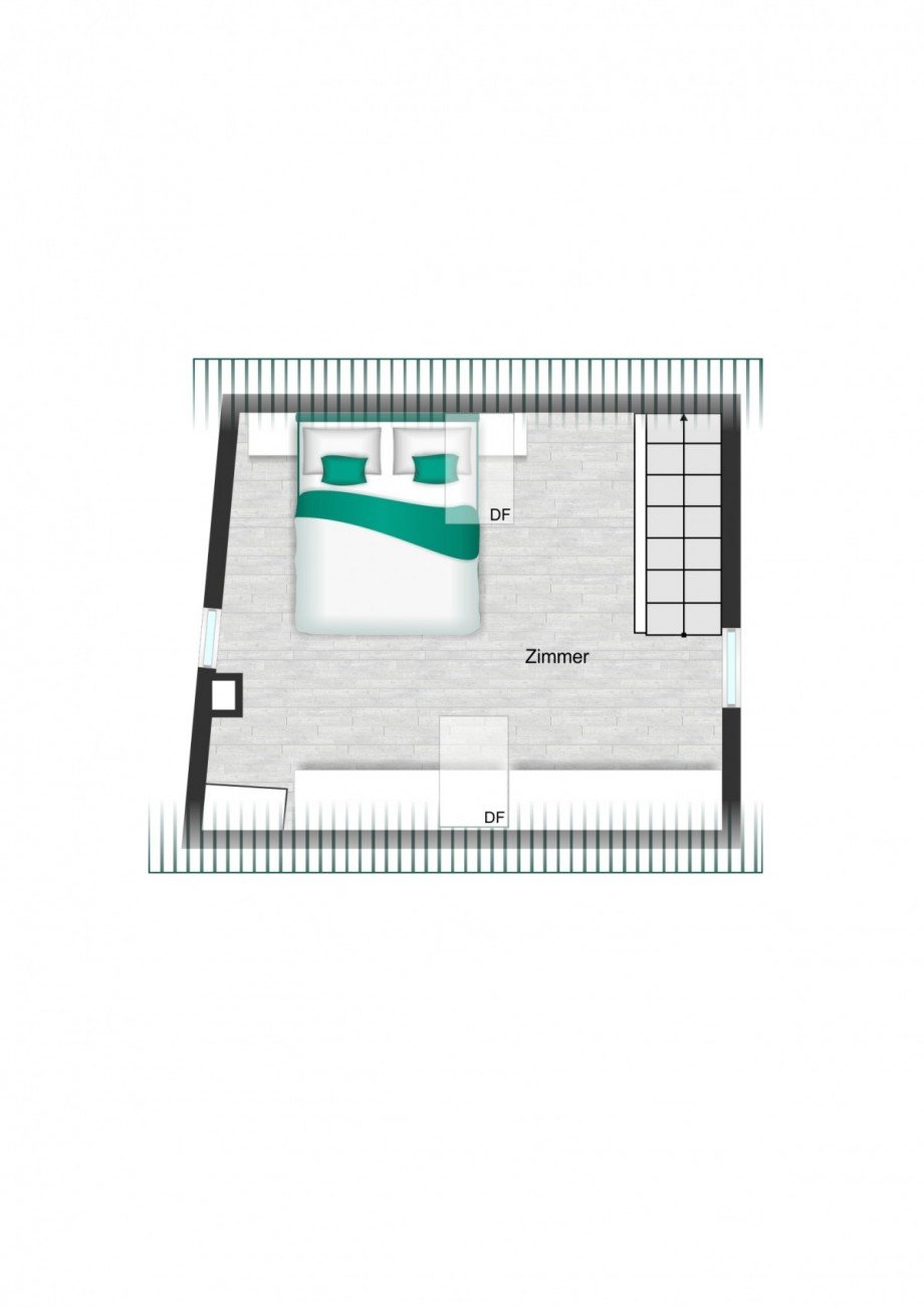 Grundriss_DG2_visualisiert Reihenendhaus Kirchheim am Neckar