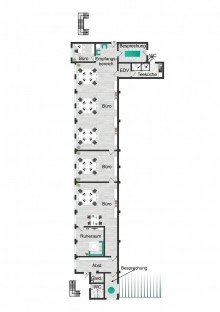 Grundriss_visualisiert *** Attraktive B�rofl�che mit guten Parkm�glichkeiten ***